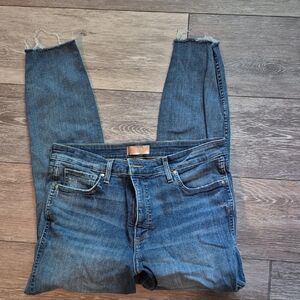 Kut from the Kloth Distressed Blue Ankle Jeans